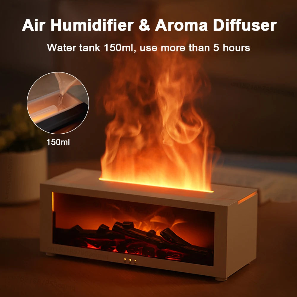 Flame Aromatherapy Diffuser and Perfume Humidifier